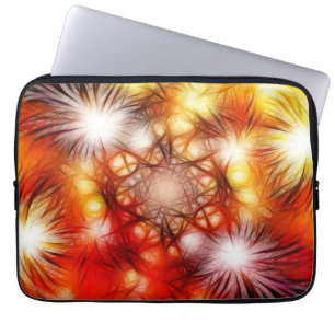 Abstract Fireworks Stars Background Laptop Sleeve