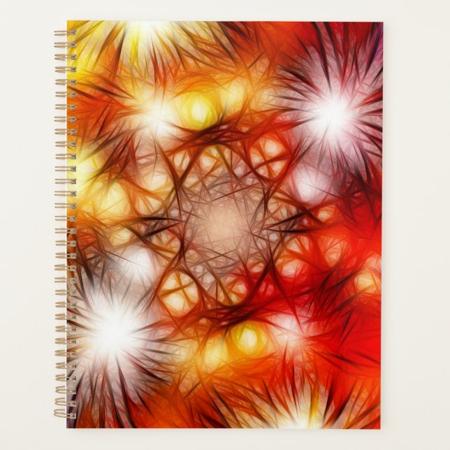 Abstract Fireworks Stars Background Planner (Front)