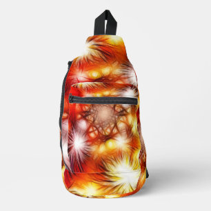 Abstract Fireworks Stars Background Sling Bag
