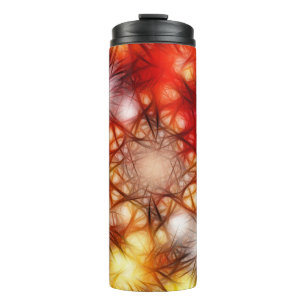 Abstract Fireworks Stars Background Thermal Tumbler