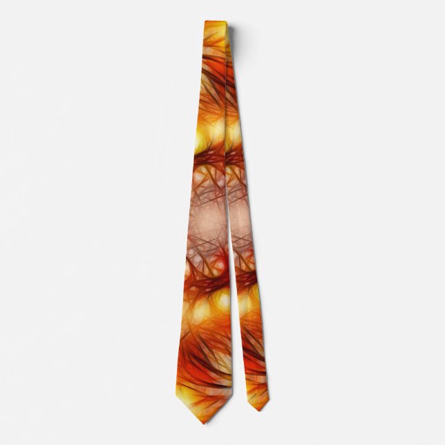 Abstract Fireworks Stars Background Tie (Front)