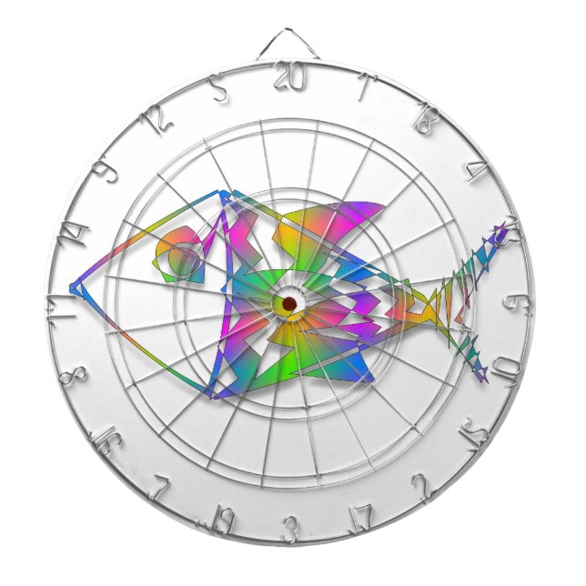 Abstract Fish Dartboard (Front)