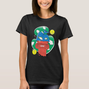 Abstract Fish In Plastic Design T-Shirt