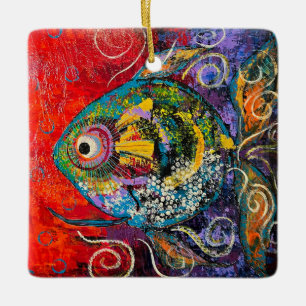 Abstract Fish Ornament
