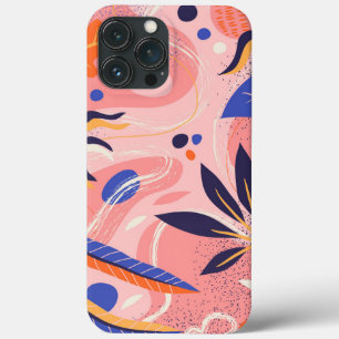 abstract flat floral      iPhone 13 pro max case