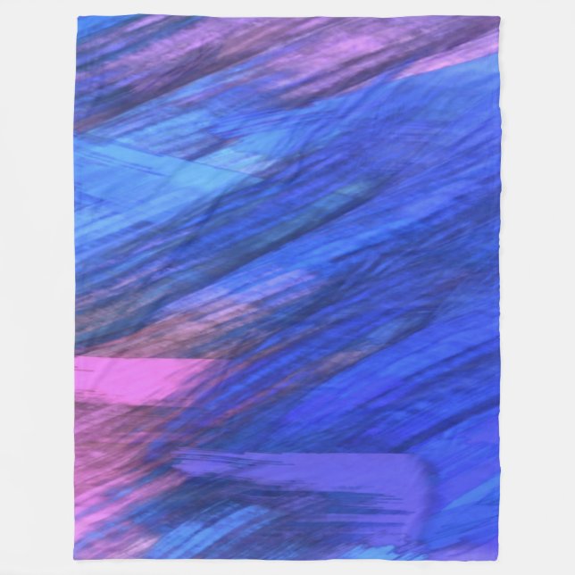 Abstract Fleece Blanket (Front)