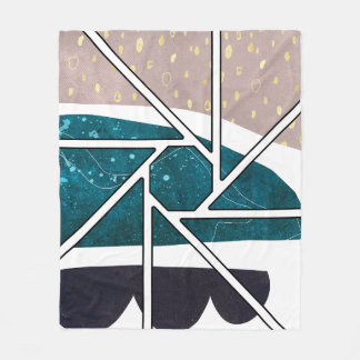 Abstract fleece blanket