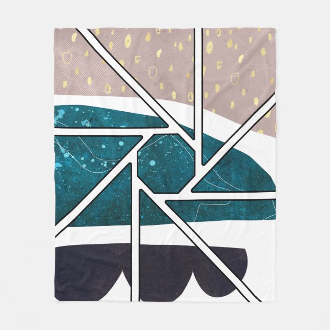 Abstract  fleece blanket (Front)