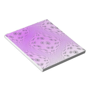 Abstract Floating Wheels Pattern Notepad