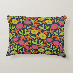 Abstract Flora Neon Decorative Cushion
