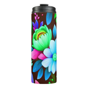 Abstract Floral #409 -  Thermal Tumbler