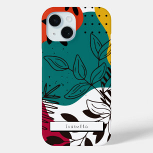 Abstract floral and colourful painting Case-Mate i iPhone 15 Case