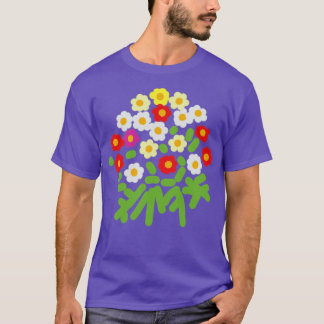 Abstract Floral Art Flowers and Ferns for Mothers T-Shirt