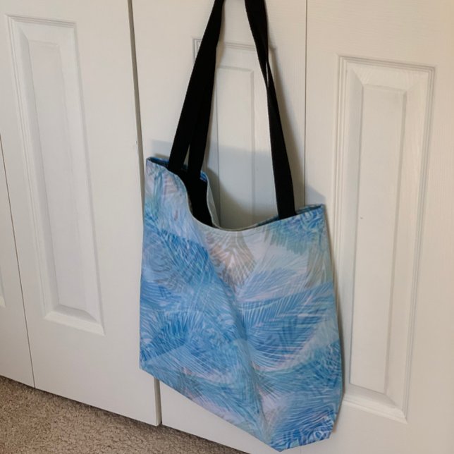 Abstract Floral Art Grocery Shopping Beach Tote Bag (Creator Uploaded)