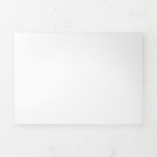 Abstract Floral Art Invitation   Artistic Tri-Fold