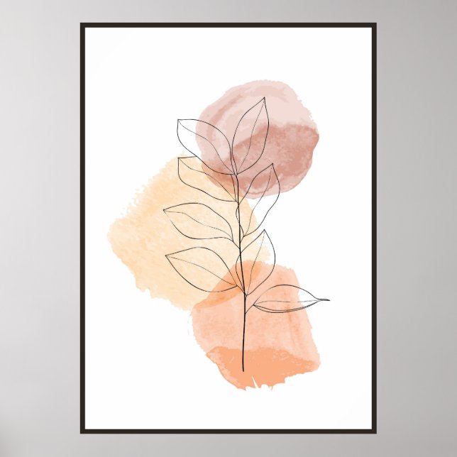 Abstract floral art poster (Front)