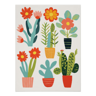 Abstract Floral Art Poster