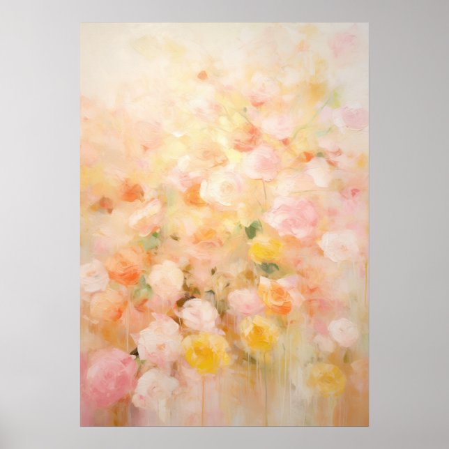 Abstract Floral Art Poster (Front)