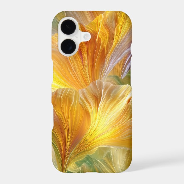 Abstract Floral Art with Yellow Petals (Back)