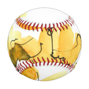 Abstract floral background baseball
