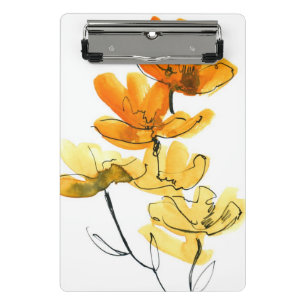Abstract floral background mini clipboard