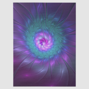 Abstract Floral Beauty Colorful Fractal Art Flower Tissue Paper