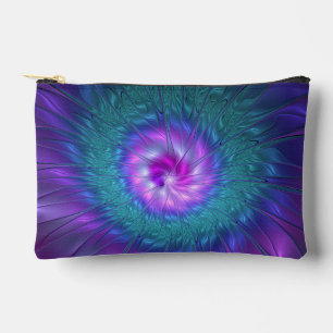 Abstract Floral Beauty Colourful Fractal Art Flowe Accessory Pouch