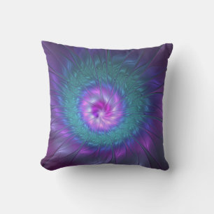 Abstract Floral Beauty Colourful Fractal Art Flowe Cushion