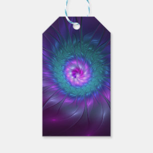 Abstract Floral Beauty Colourful Fractal Art Flowe Gift Tags