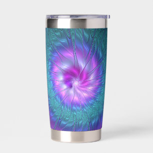 Abstract Floral Beauty Colourful Fractal Art Flowe Insulated Tumbler