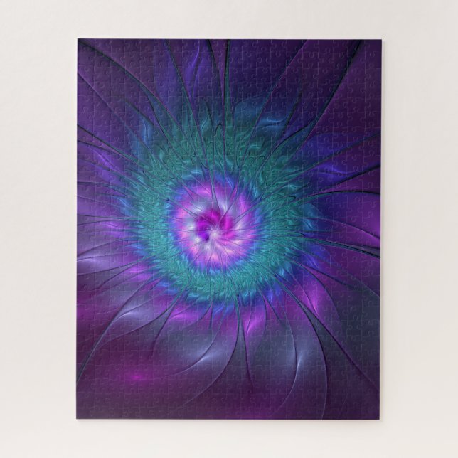 Abstract Floral Beauty Colourful Fractal Art Flowe Jigsaw Puzzle (Vertical)