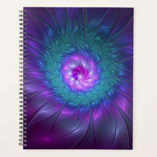 Abstract Floral Beauty Colourful Fractal Art Flowe Planner