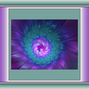 Abstract Floral Beauty Colourful Fractal Art Flowe Tissue Paper