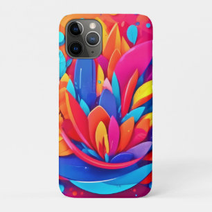 Abstract Floral Burst iPhone 11 Pro Case