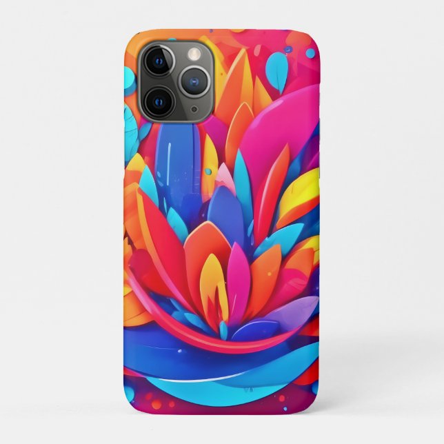 Abstract Floral Burst Case-Mate iPhone Case (Back)