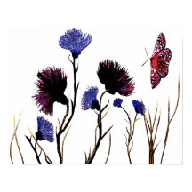 Abstract Floral Canvas