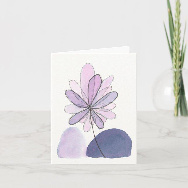 Abstract Floral Card (Front)