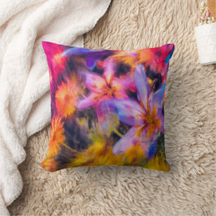 Abstract Floral colourful  Cushion