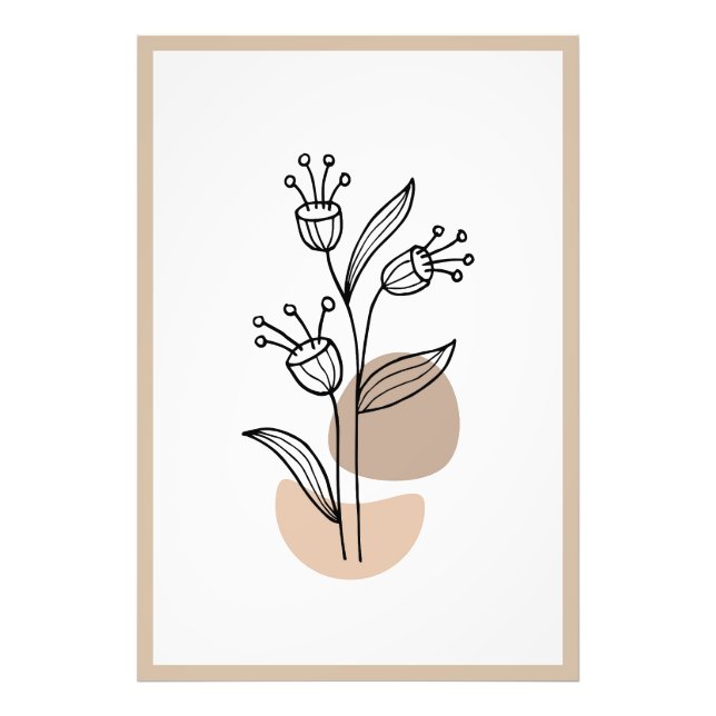 Abstract Floral design Photo Print (Front)