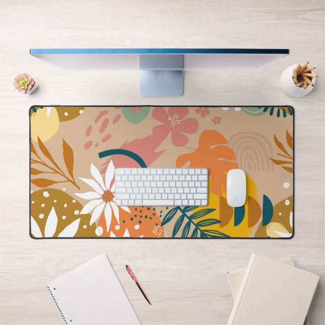 Abstract  Floral Desk Mat (Office 1)