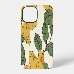 Abstract floral elegance, seamless background iPhone 12 case