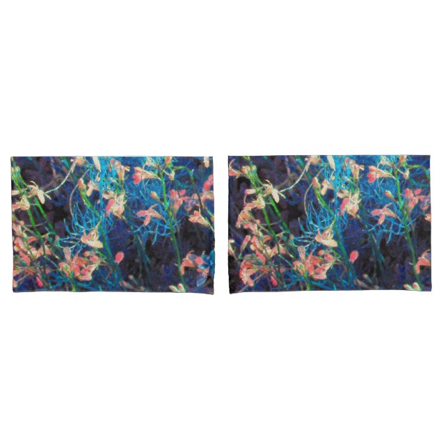 Abstract Floral Fantasy Pillowcase (Front-Set)
