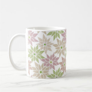 Abstract floral flowers romantic pattern cartoon r coffee mug