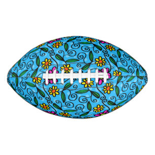 Abstract Floral Football