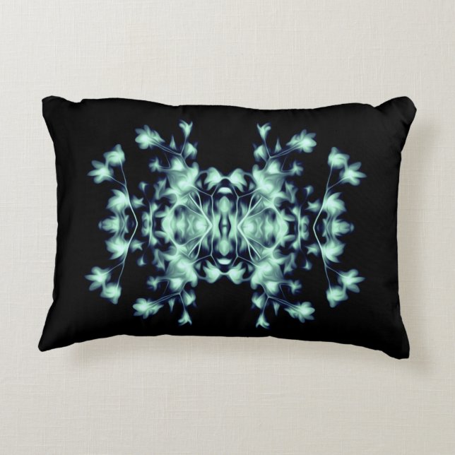 Abstract Floral Graphic Pattern Decorative Cushion (Back)