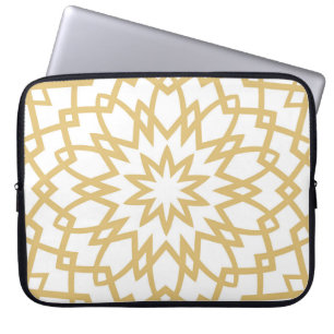 Abstract floral hand drown pattern. Vintage illust Laptop Sleeve