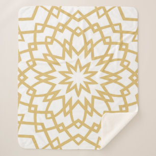 Abstract floral hand drown pattern. Vintage illust Sherpa Blanket