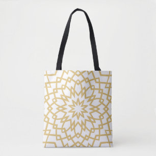 Abstract floral hand drown pattern. Vintage illust Tote Bag