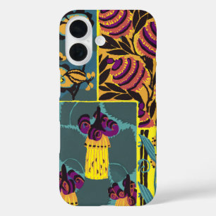 Abstract Floral Harmony Design Art Nouveau iPhone 16 Case
