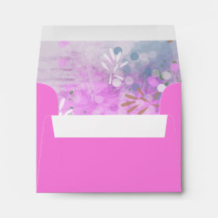 Abstract floral insert Stationery Coloured Envelope